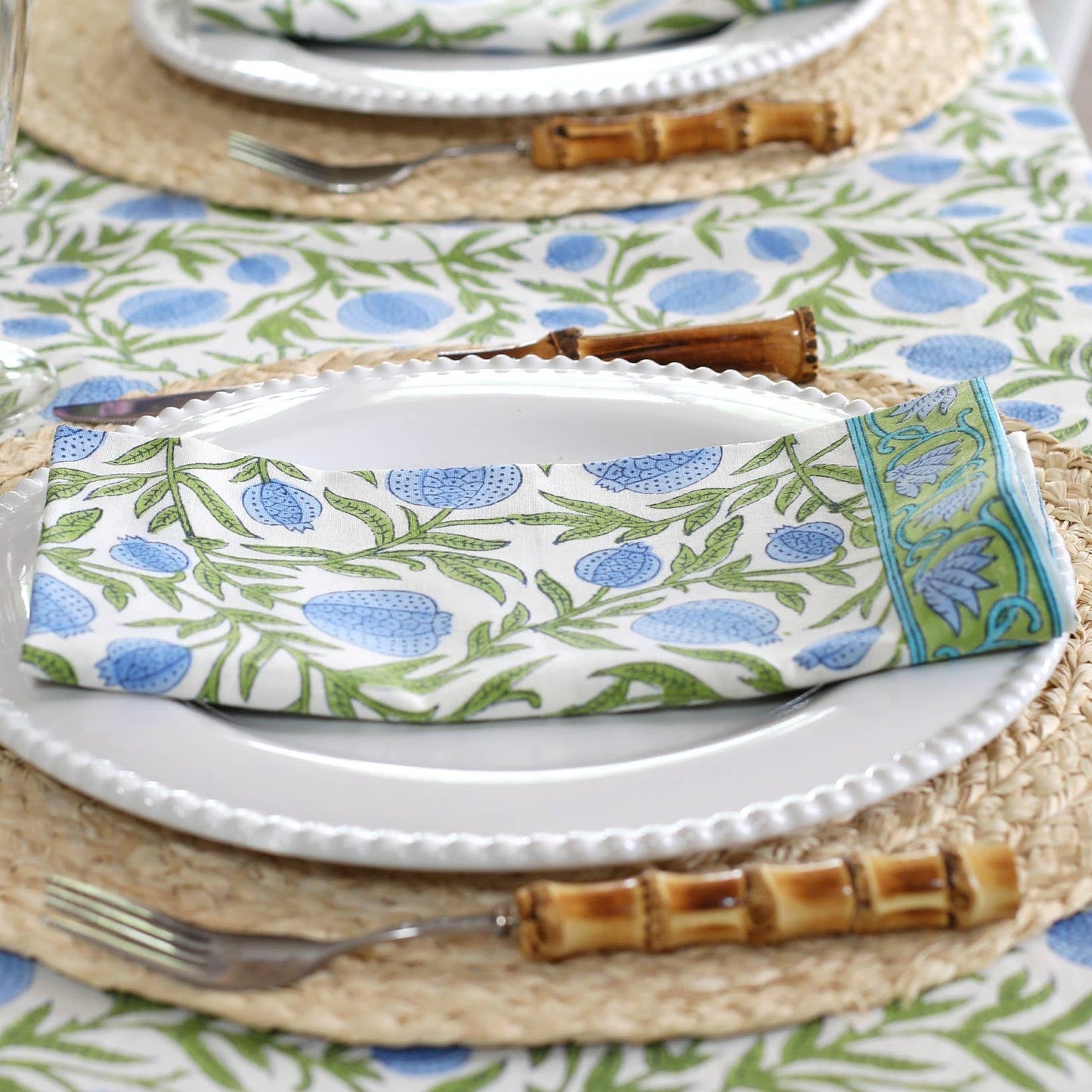 Tablecloth Pomegranate Blue (60x60)