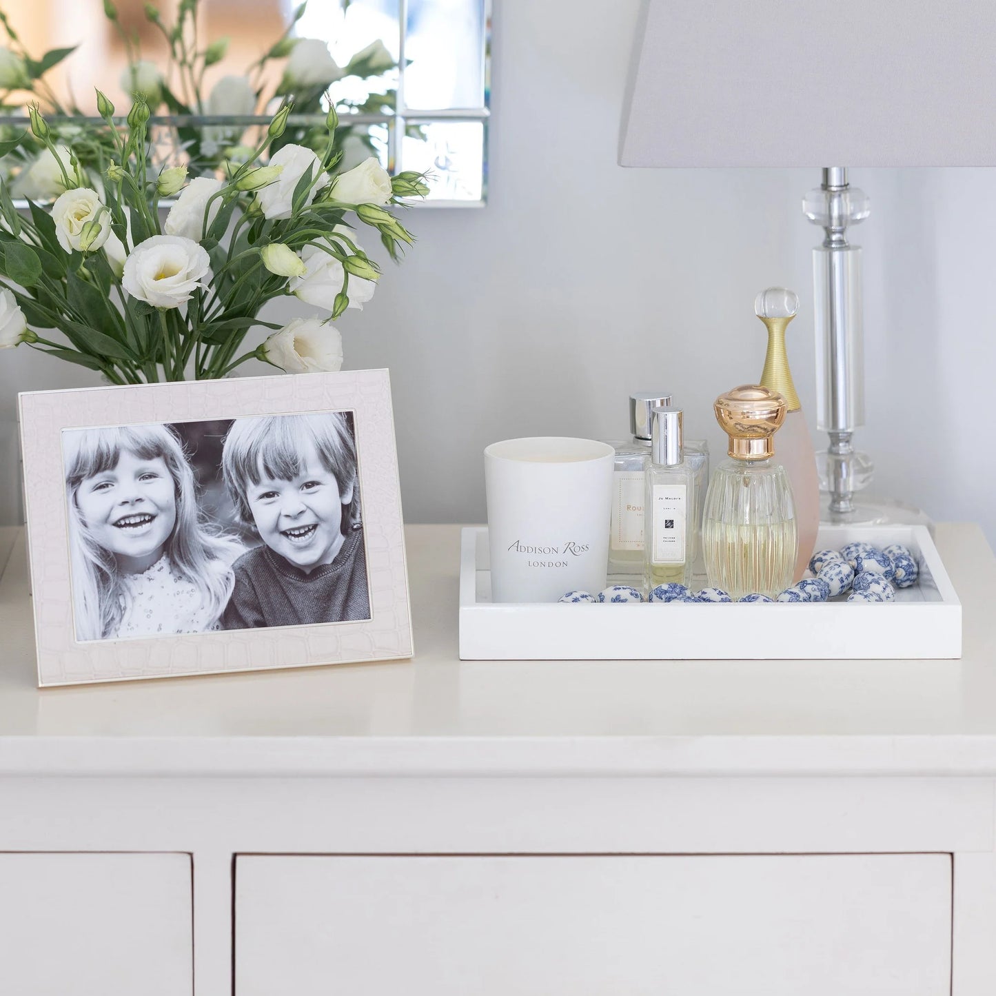 Small Rectangle Tray in White