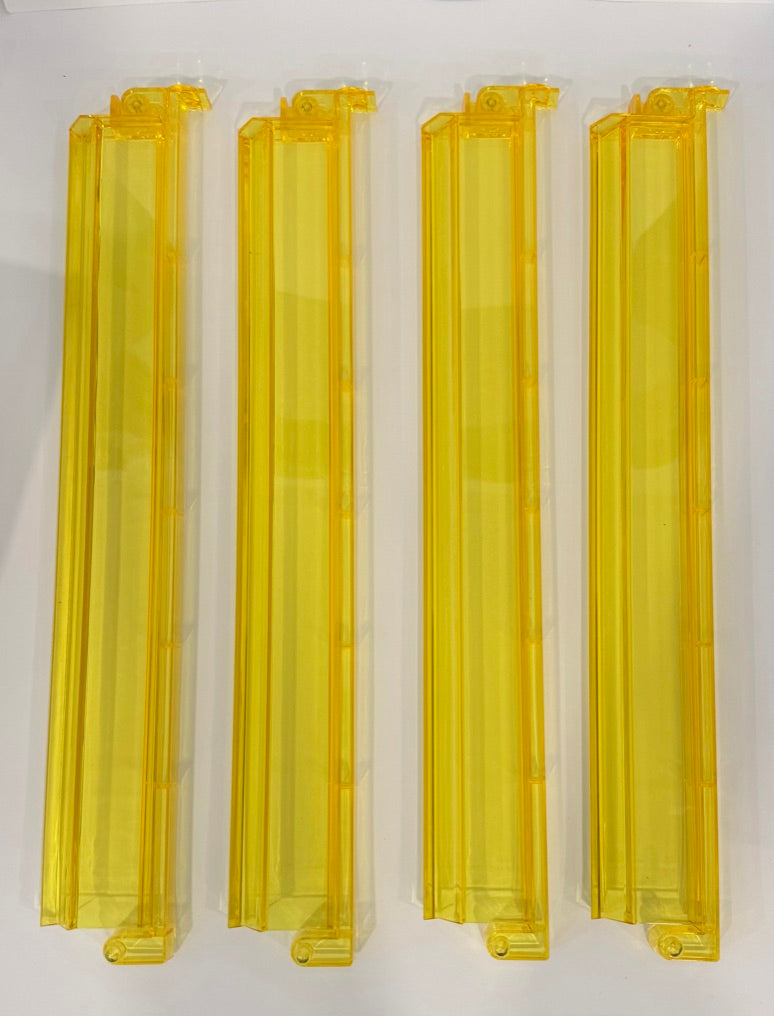 Yellow Acrylic Rack and Pusher Set