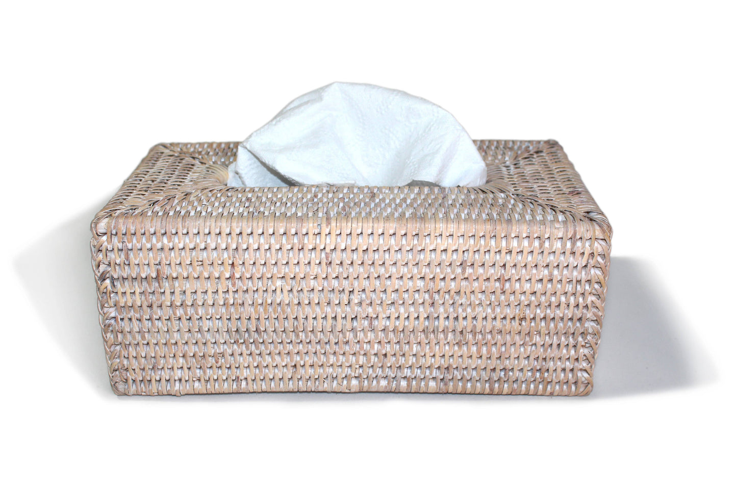 Rectangular Tissue Box - White Wash