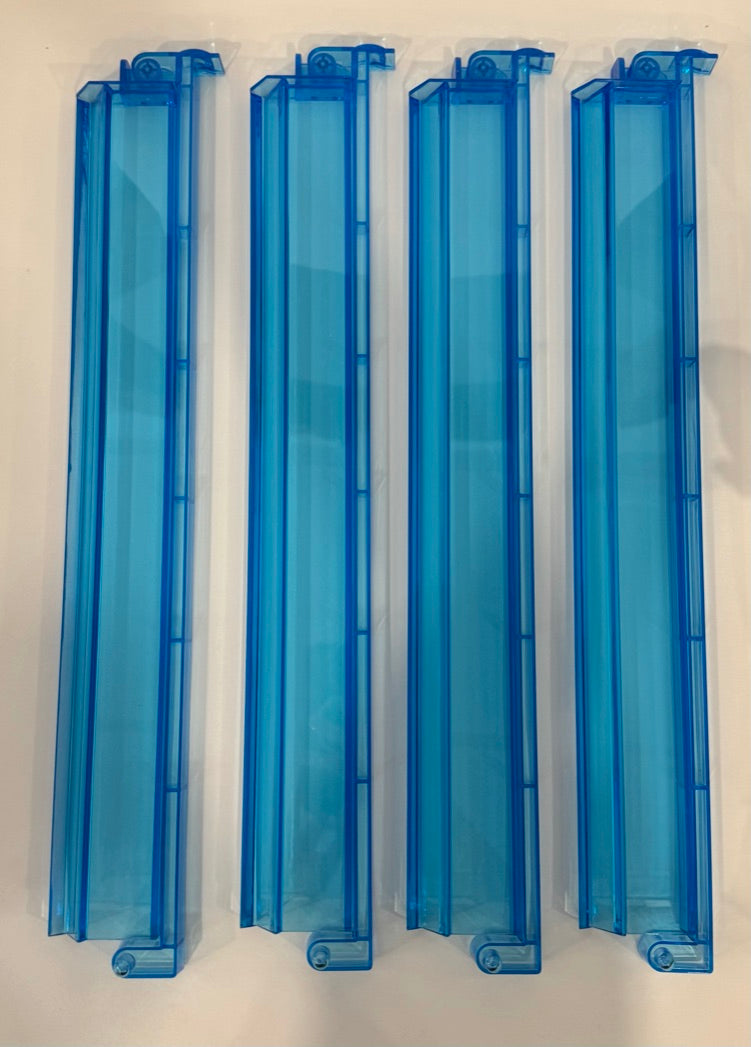 Blue Acrylic Rack and Pusher Set