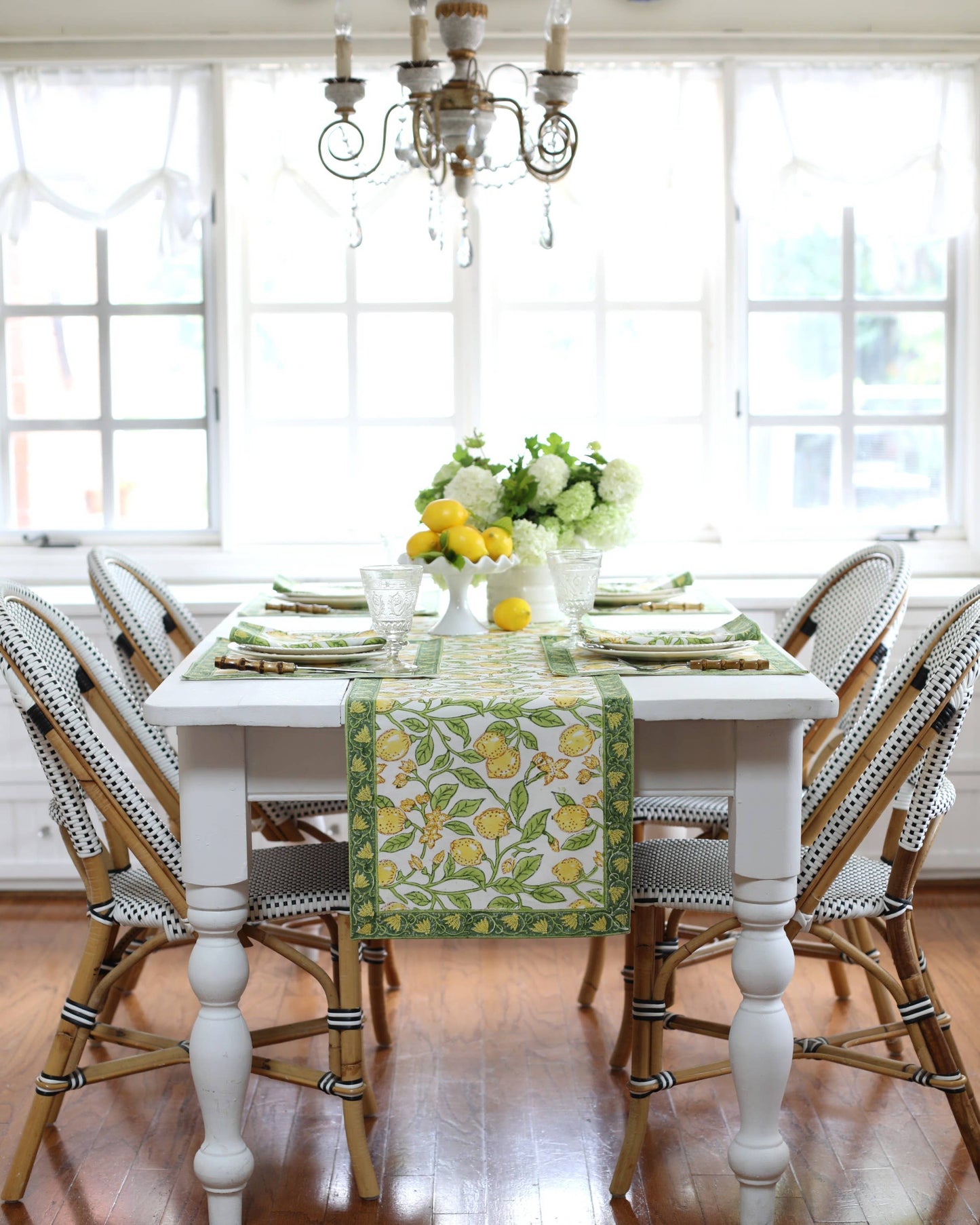 Lemon Table Runner, 14″x92"