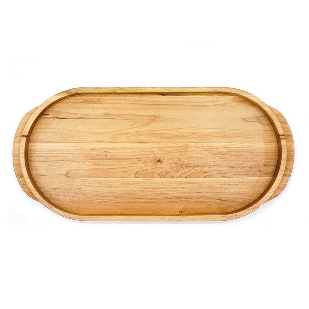 Maple Oval Serving Tray