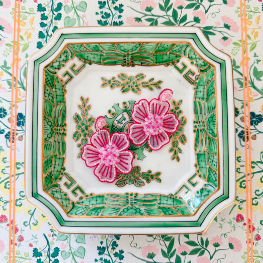 Spring Bloom Earrings in Pink