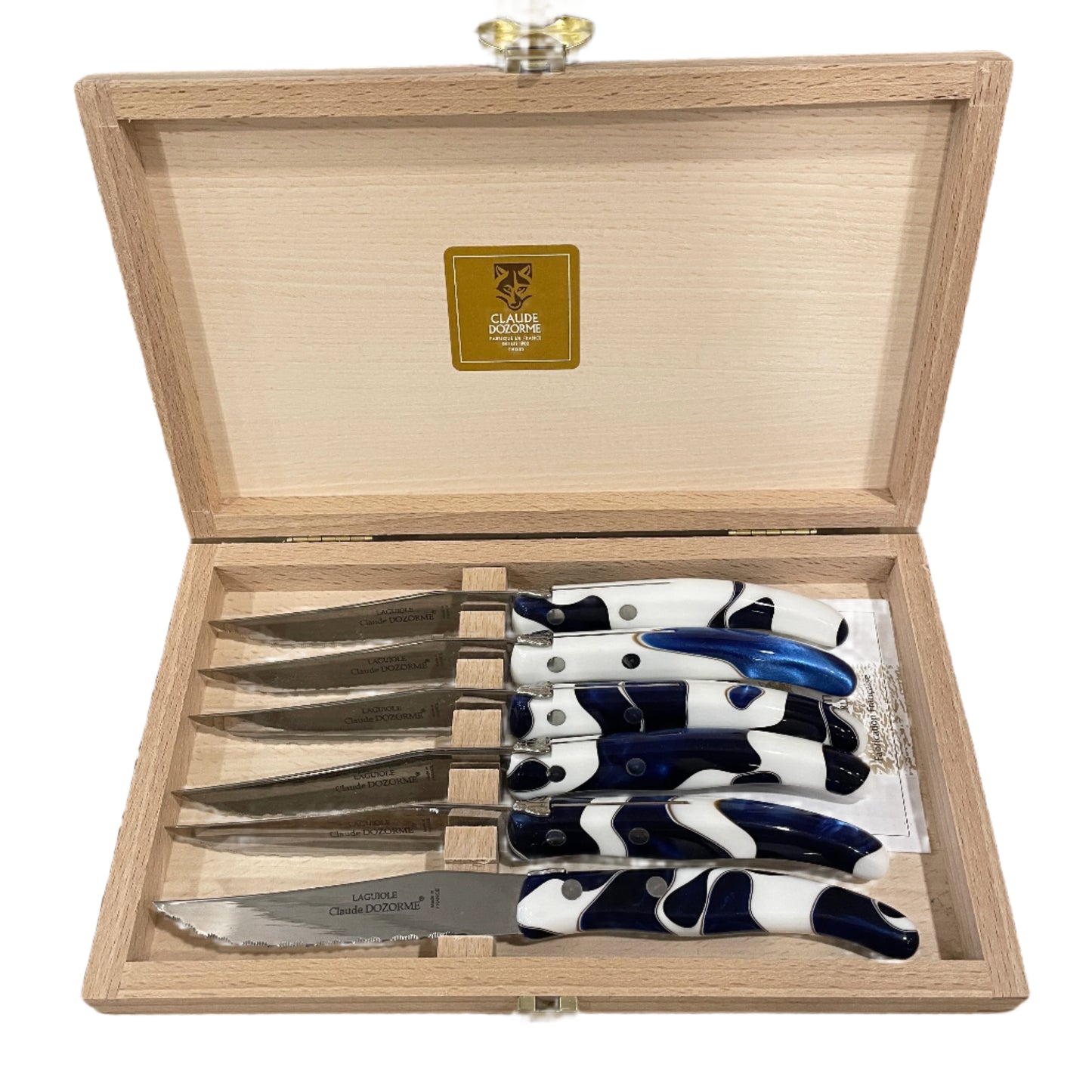 Blue Marble Claude Dozorme Berlingot Knives, Set of 6
