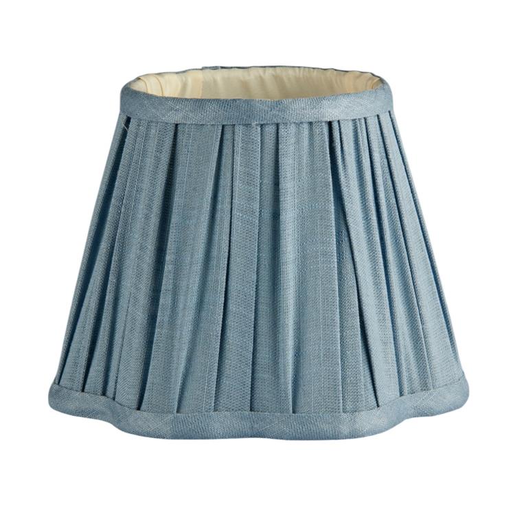 Scallop Lampshade in Chambray
