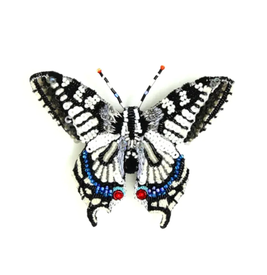 Old World Swallowtail Butterfly Brooch Pin