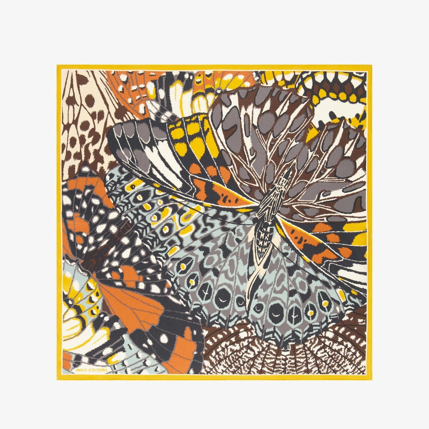 Papillons Square Scarf in Natural