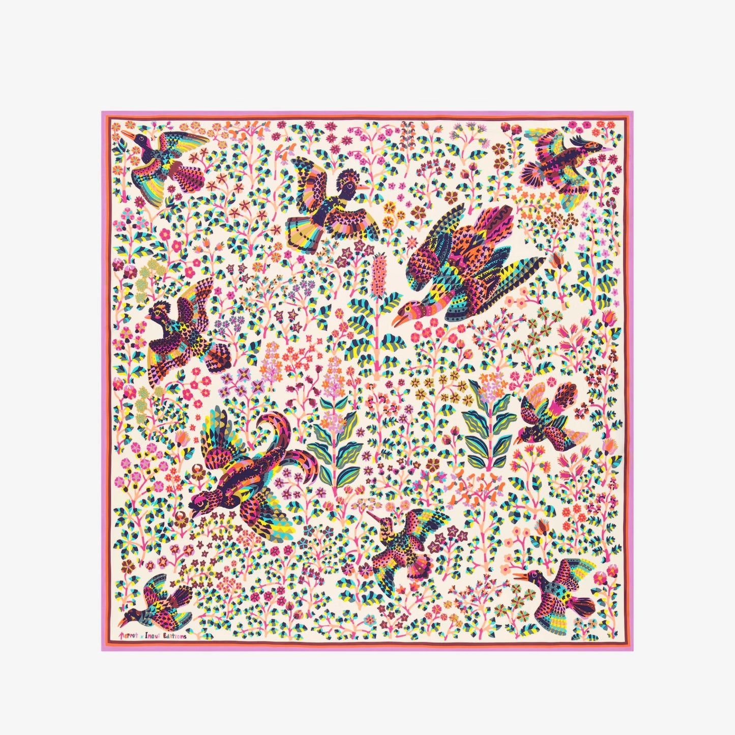 Perrot Square Scarf in White