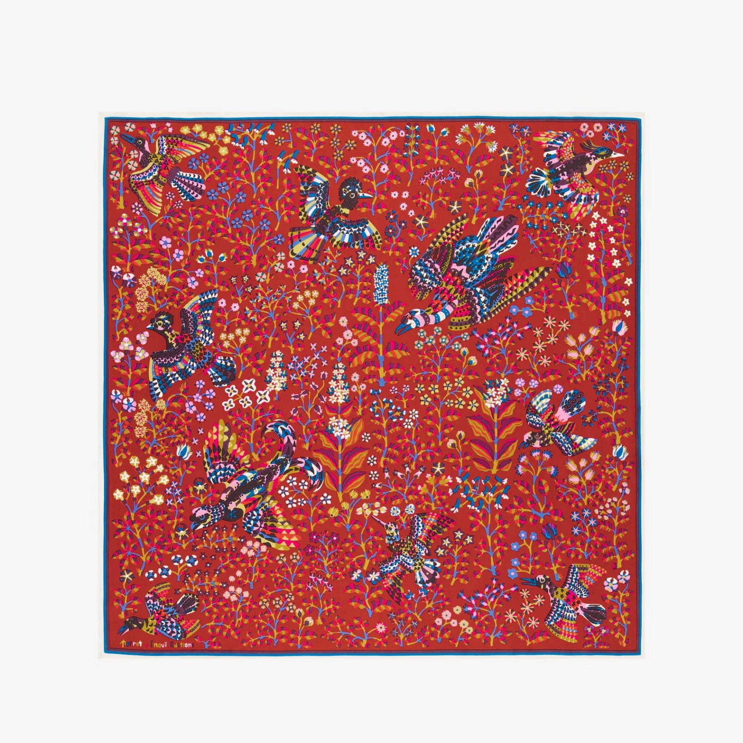 Perrot Square Scarf in Brown