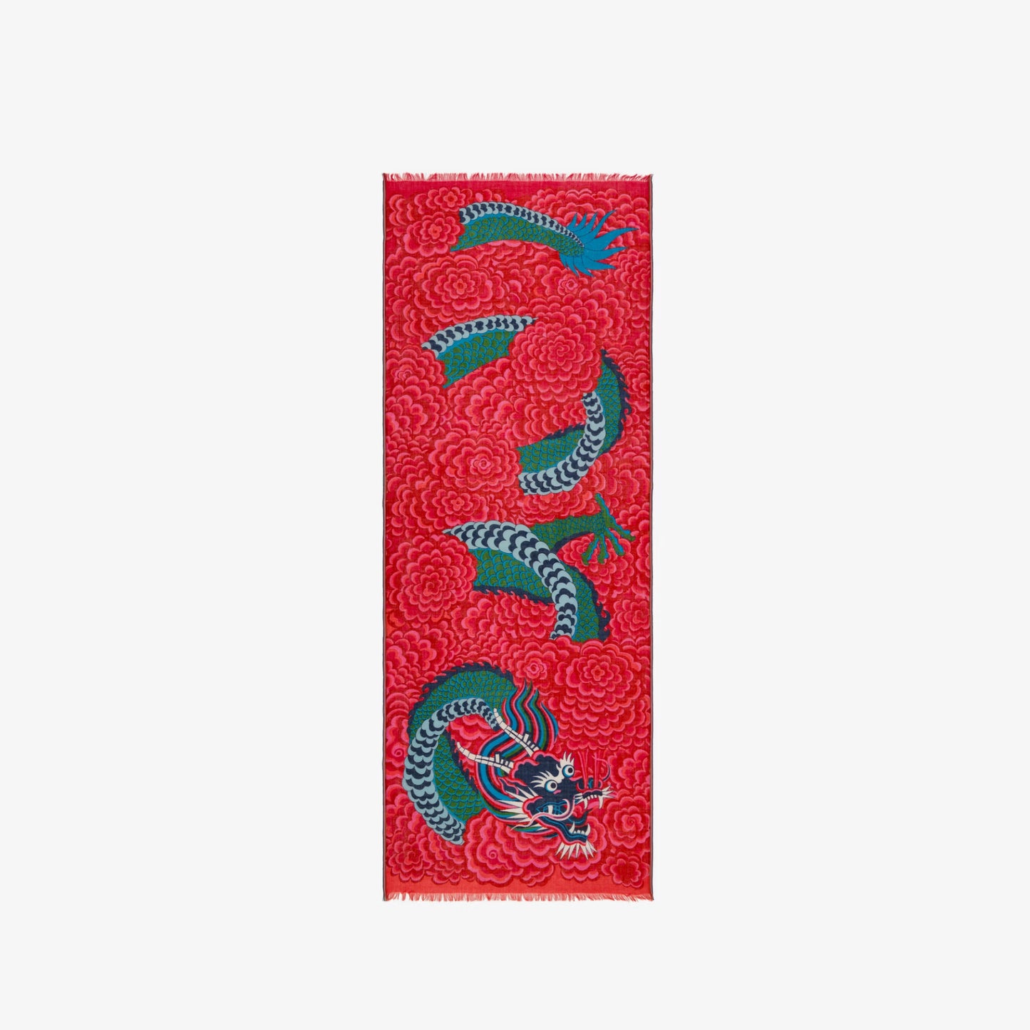 Dragon Scarf in Fuchsia