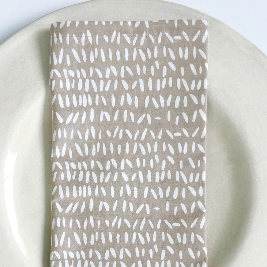 Stitch Cocoa Napkins - Set of 4