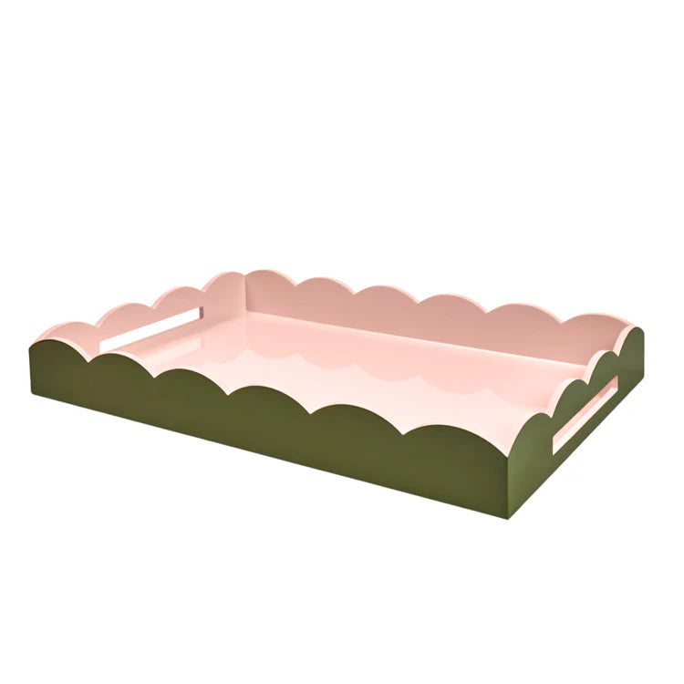 Two-Toned Scalloped Tray