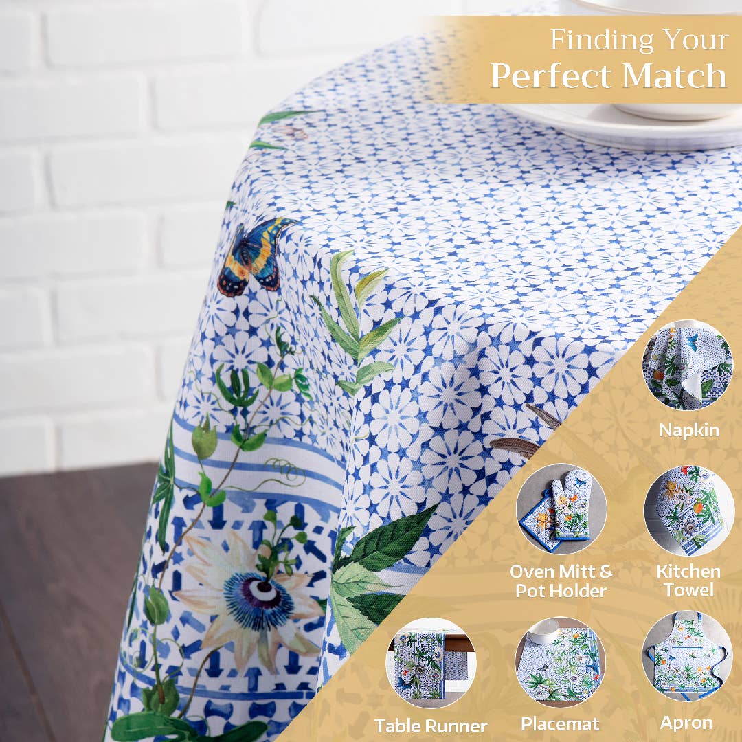 Cotton Tablecloth - Passiflora