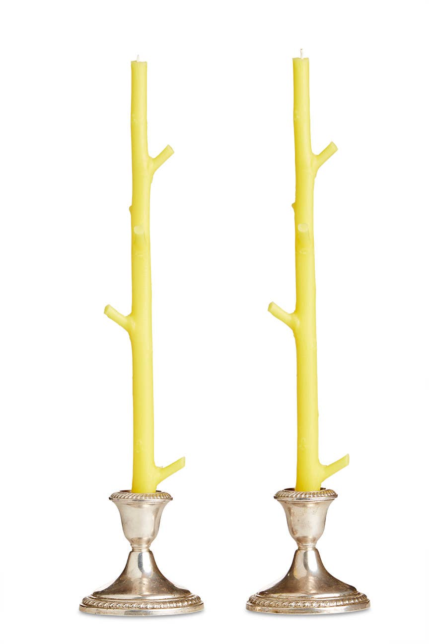 Stick Candles Maple, Set of 2