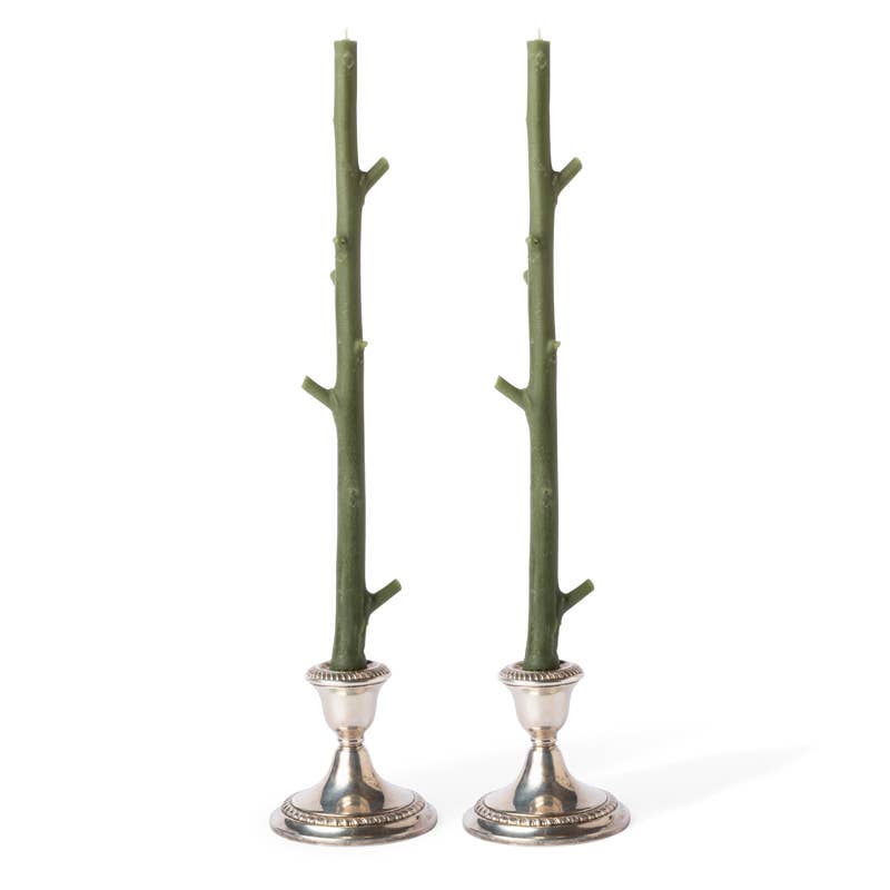 Stick Candles Maple, Set of 2