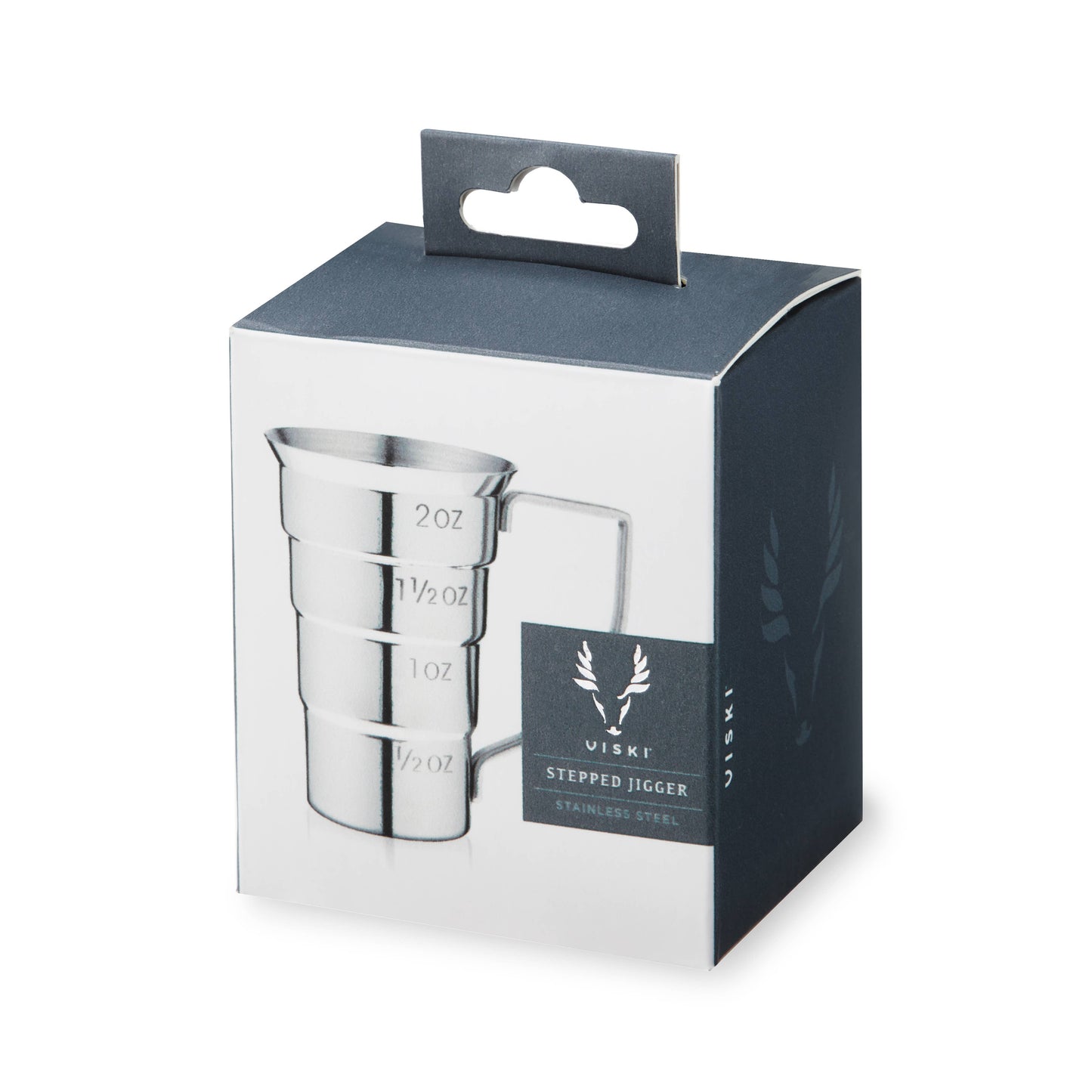 Stainless Steel Stepped Jigger with Handle
