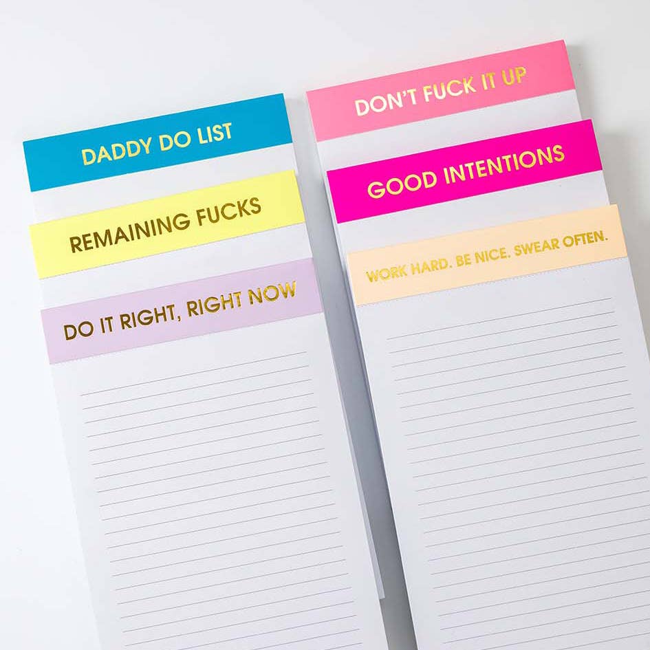Good Intentions Notepad Lined Notepad