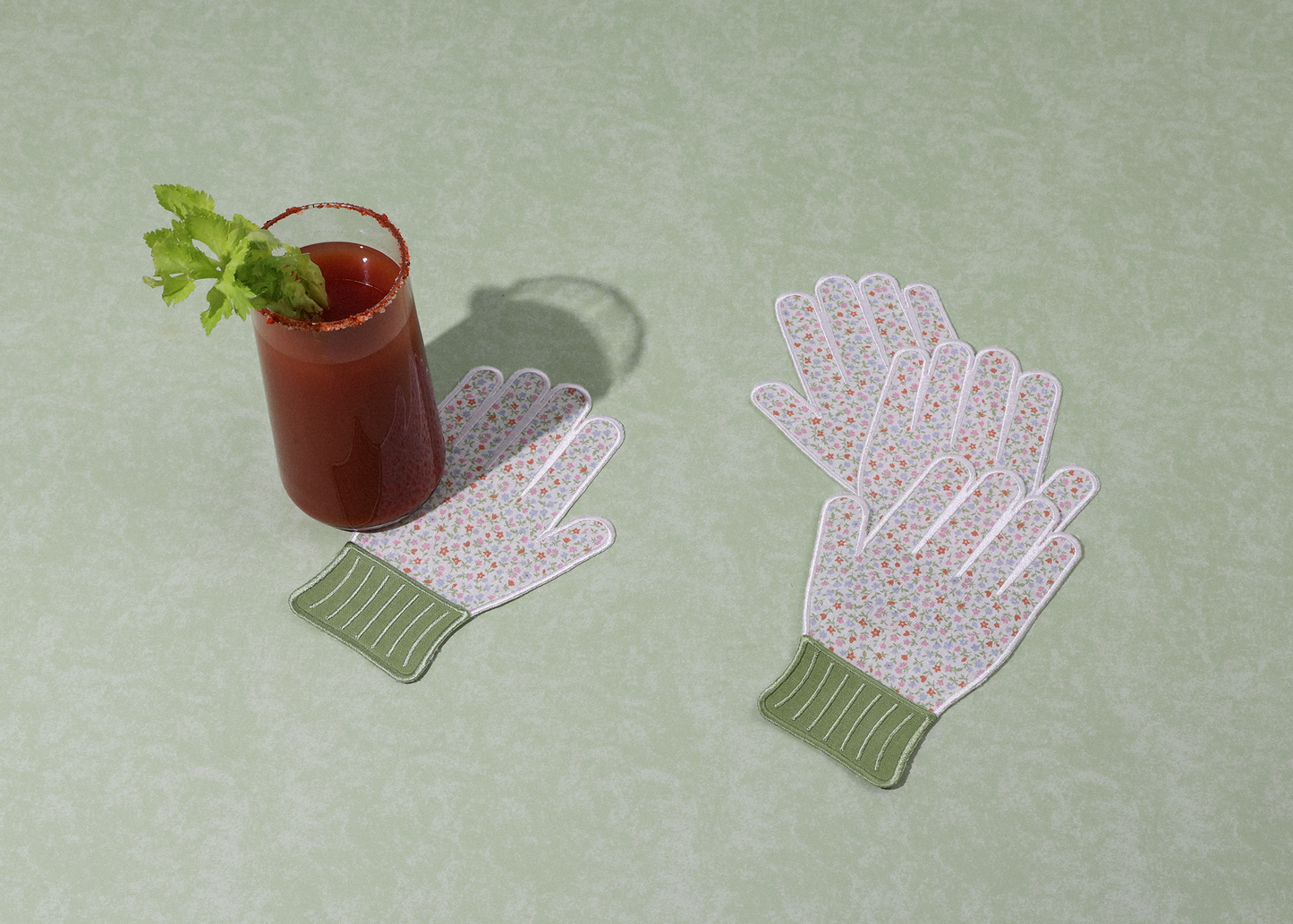 Garden Glove Linen Cocktail Napkins - Set of 4