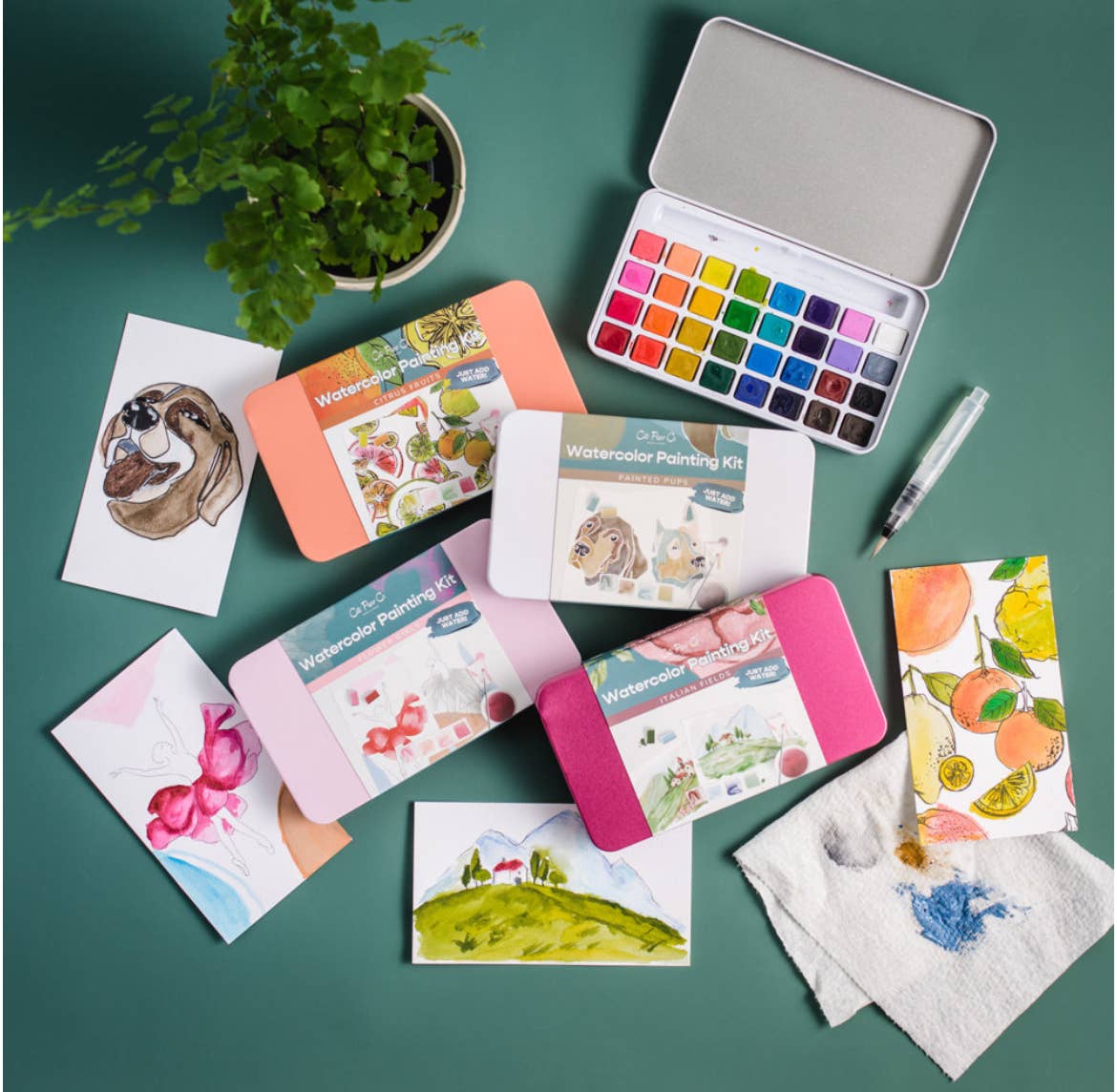 Painted Pups Watercolor Painting Kit