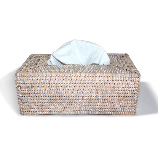Rectangular Tissue Box - White Wash