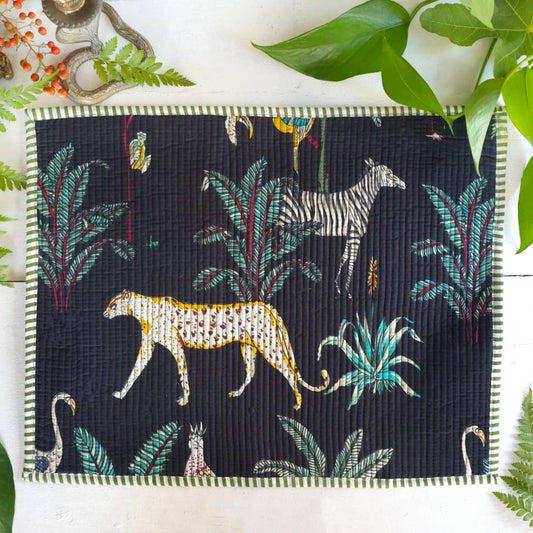 Placemats, Black Jungle, Set of 4