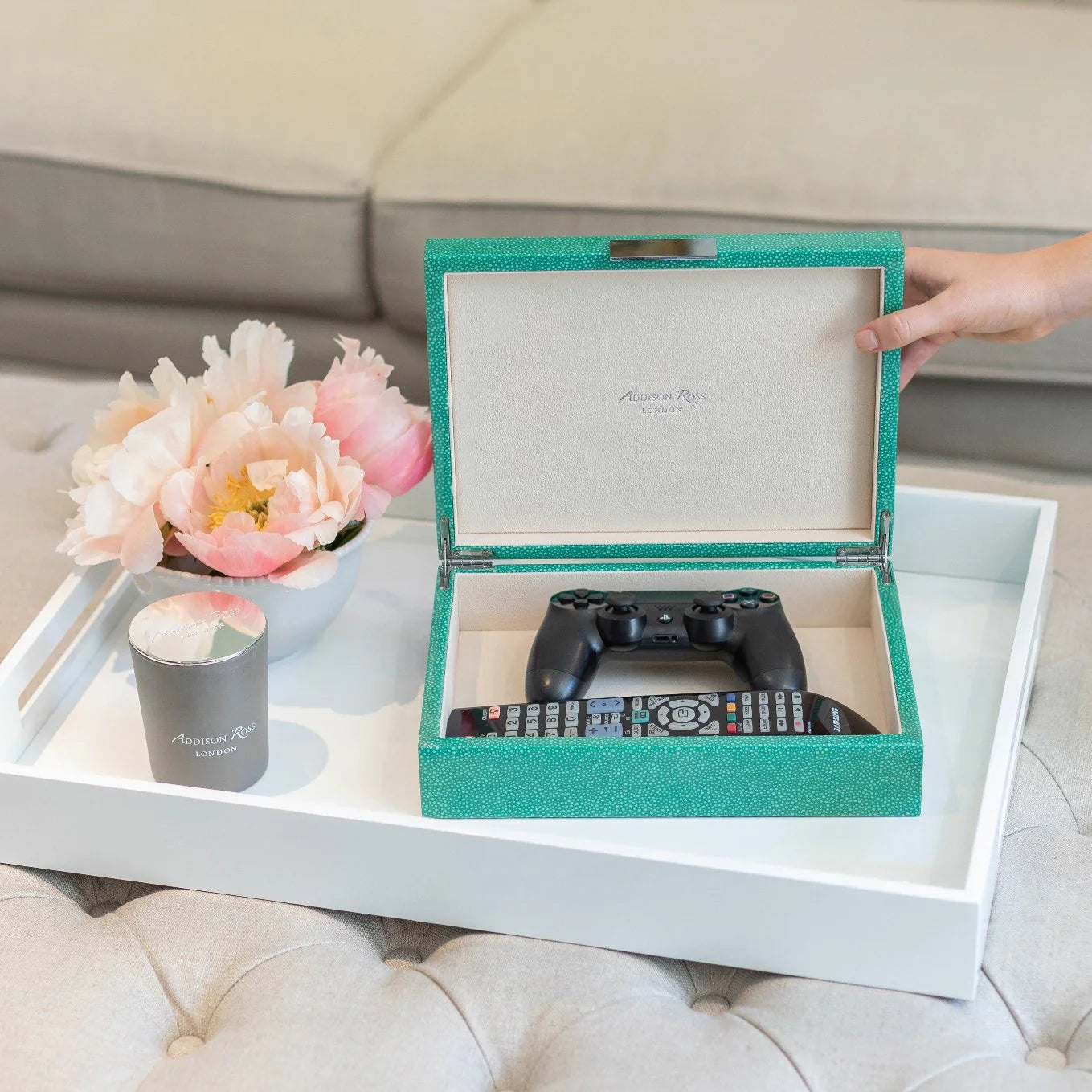 Large Shagreen Lacquer Box