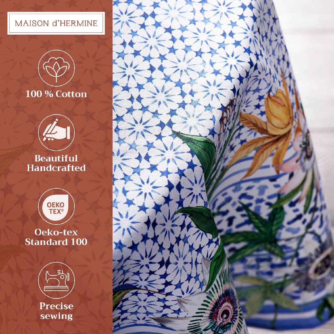 Cotton Tablecloth - Passiflora