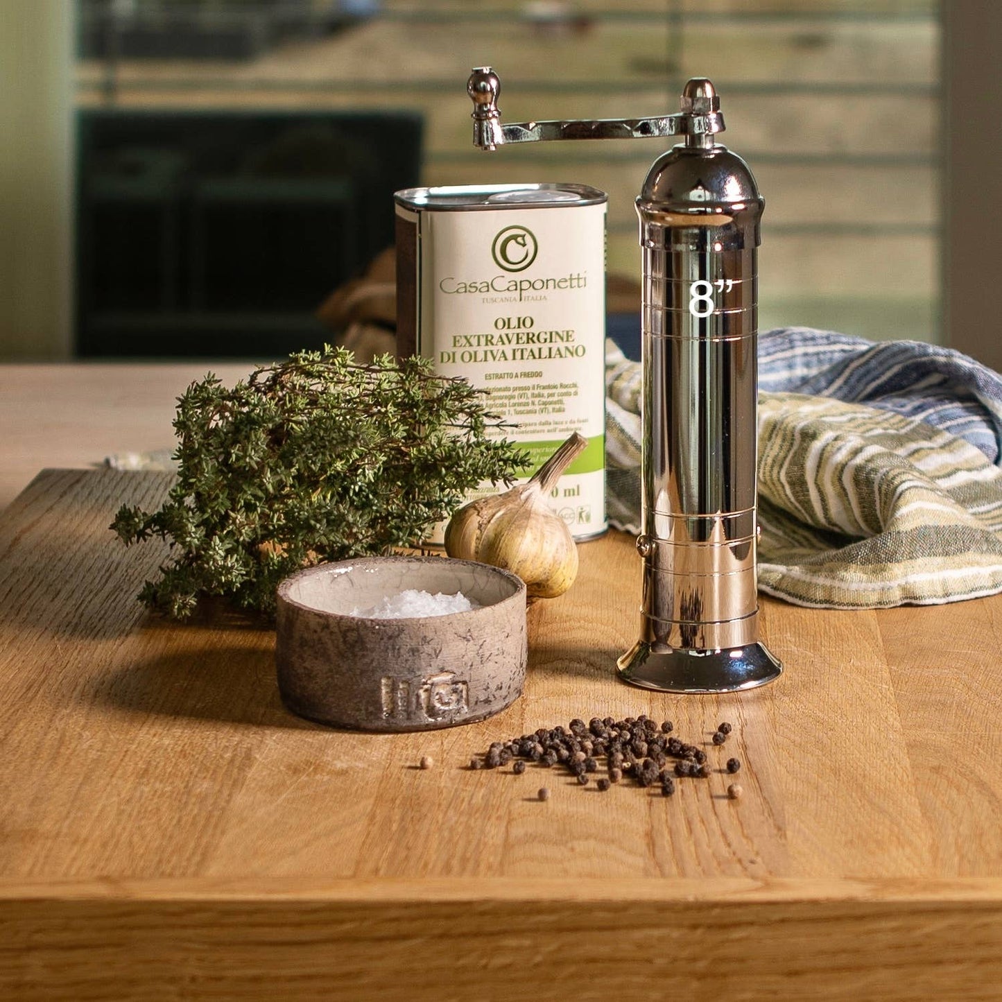 Chrome 8" Pepper Grinder