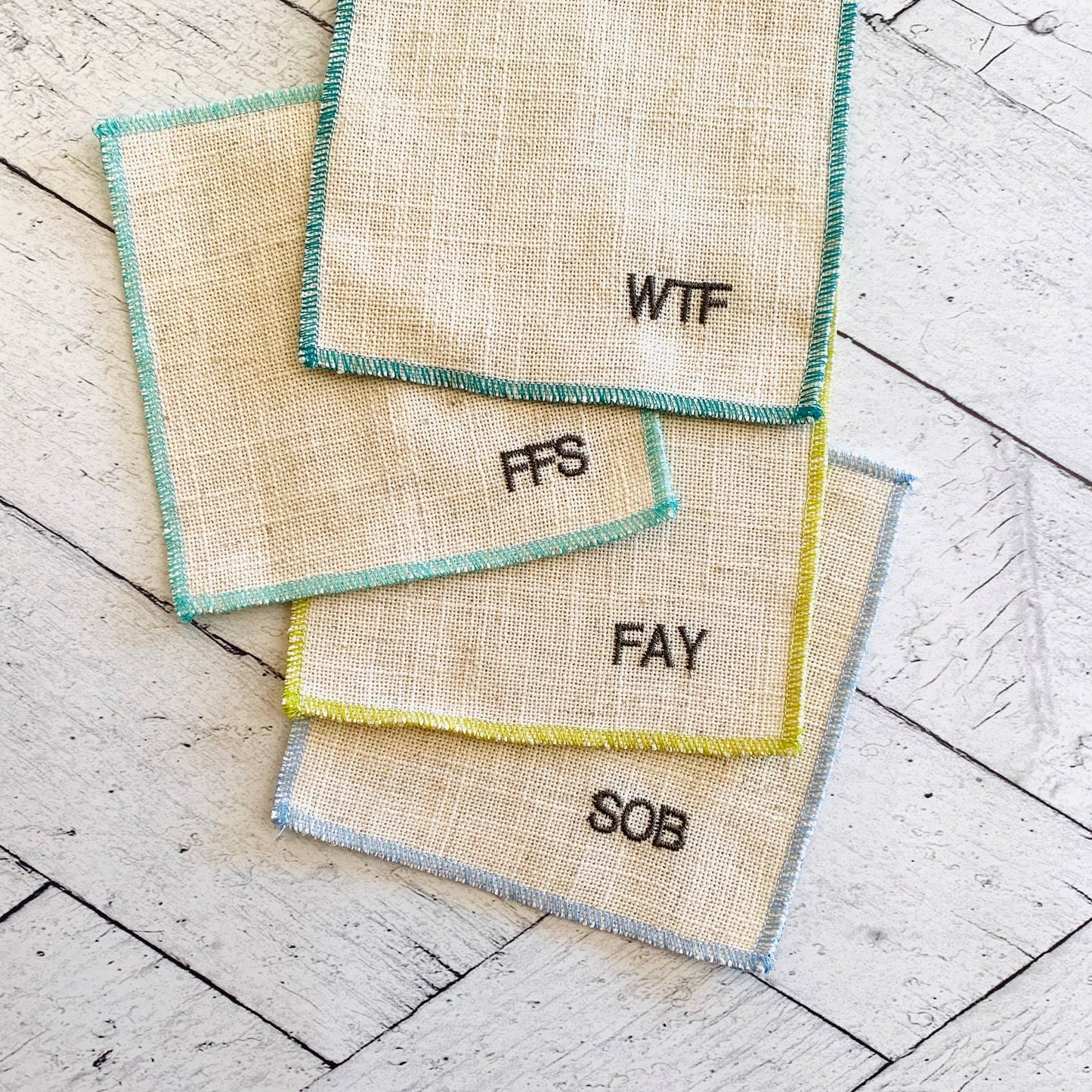 Sweary Cocktail Coasters, Set of 8