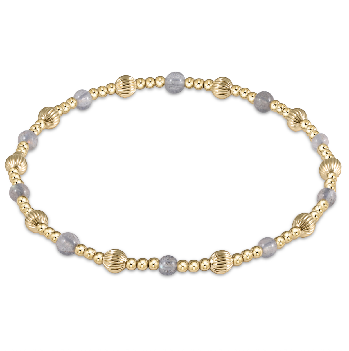 4mm Labradorite Dignity Pattern Bracelet