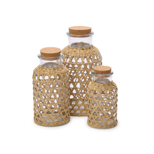 Large Lattice Wrapped Jar