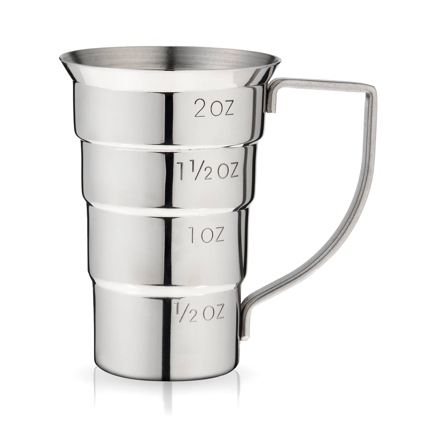 Stainless Steel Stepped Jigger with Handle