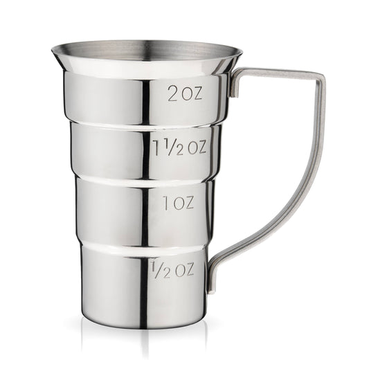 Stainless Steel Stepped Jigger with Handle