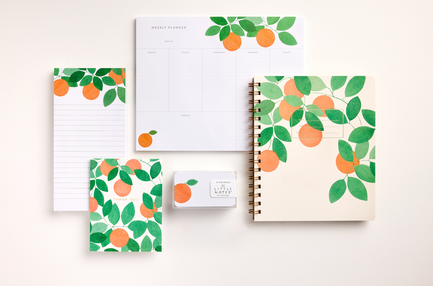 Orange Grove Thank You Boxed Card Set