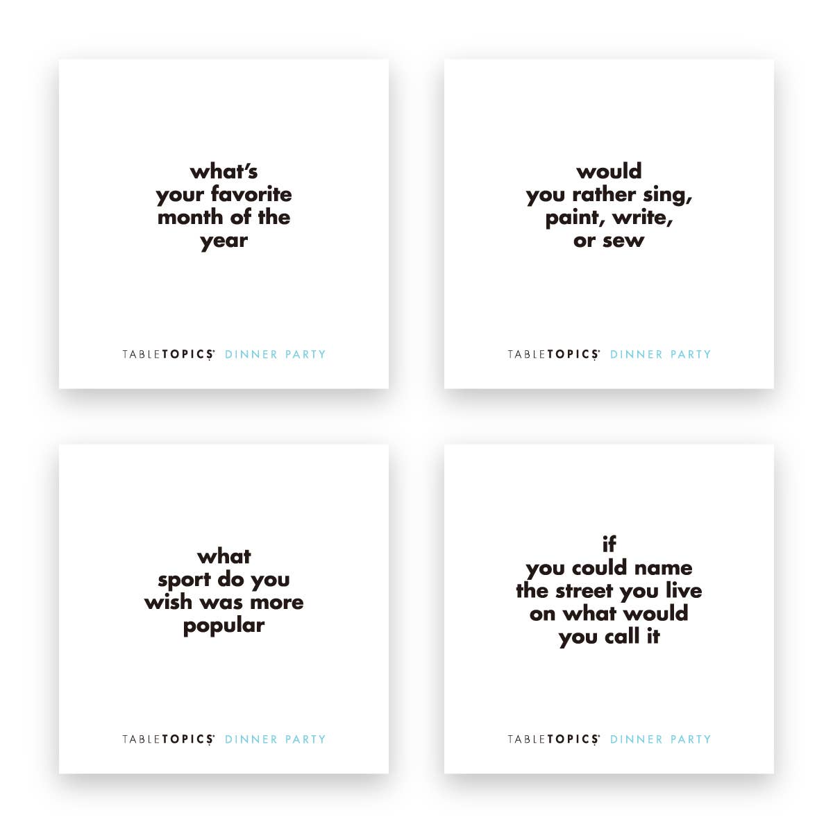 Dinner Party Table Topics