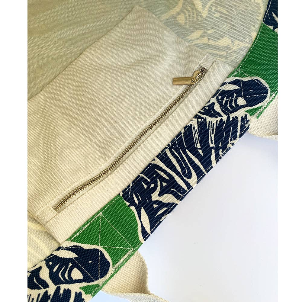 The Live and Love Tote, Abstract Zebra