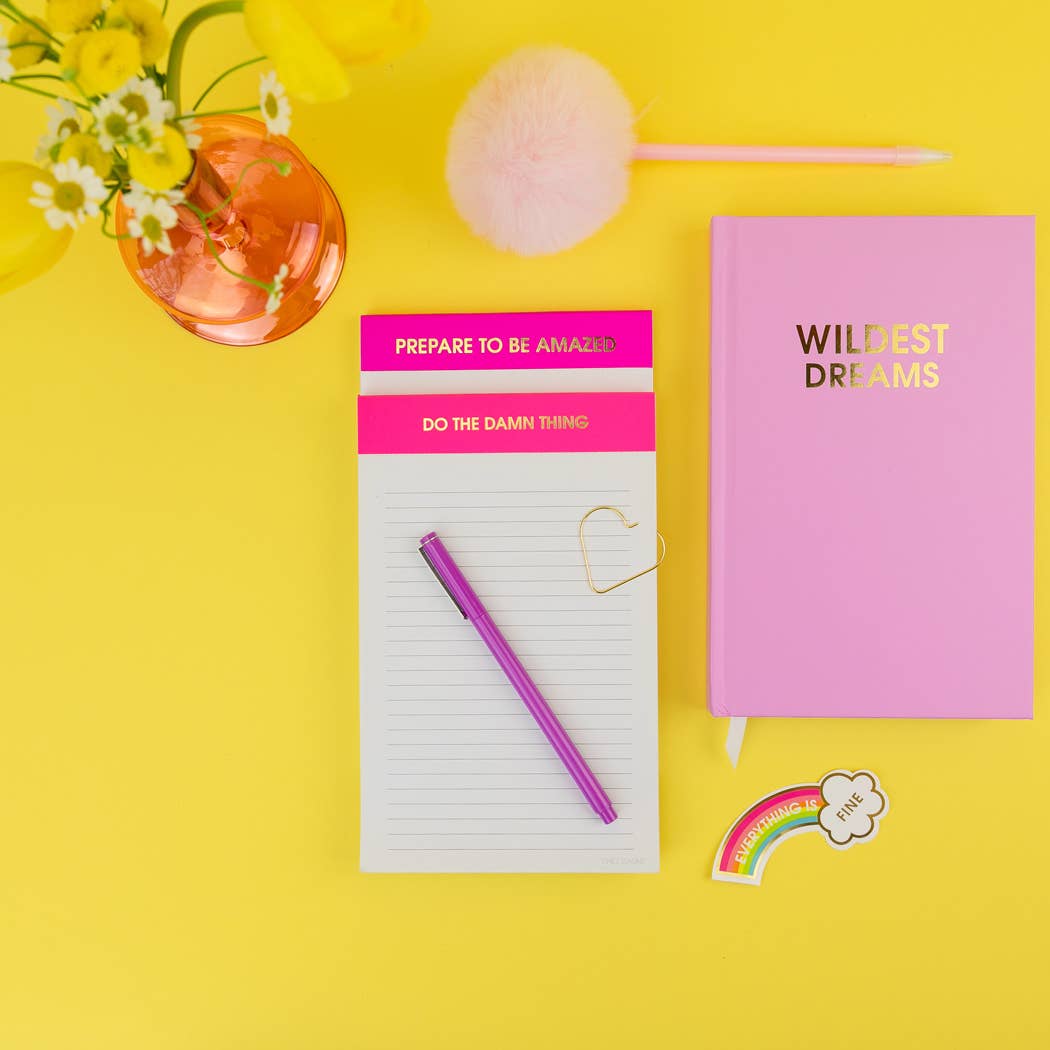 Prepare to Be Amazed Lined Notepad