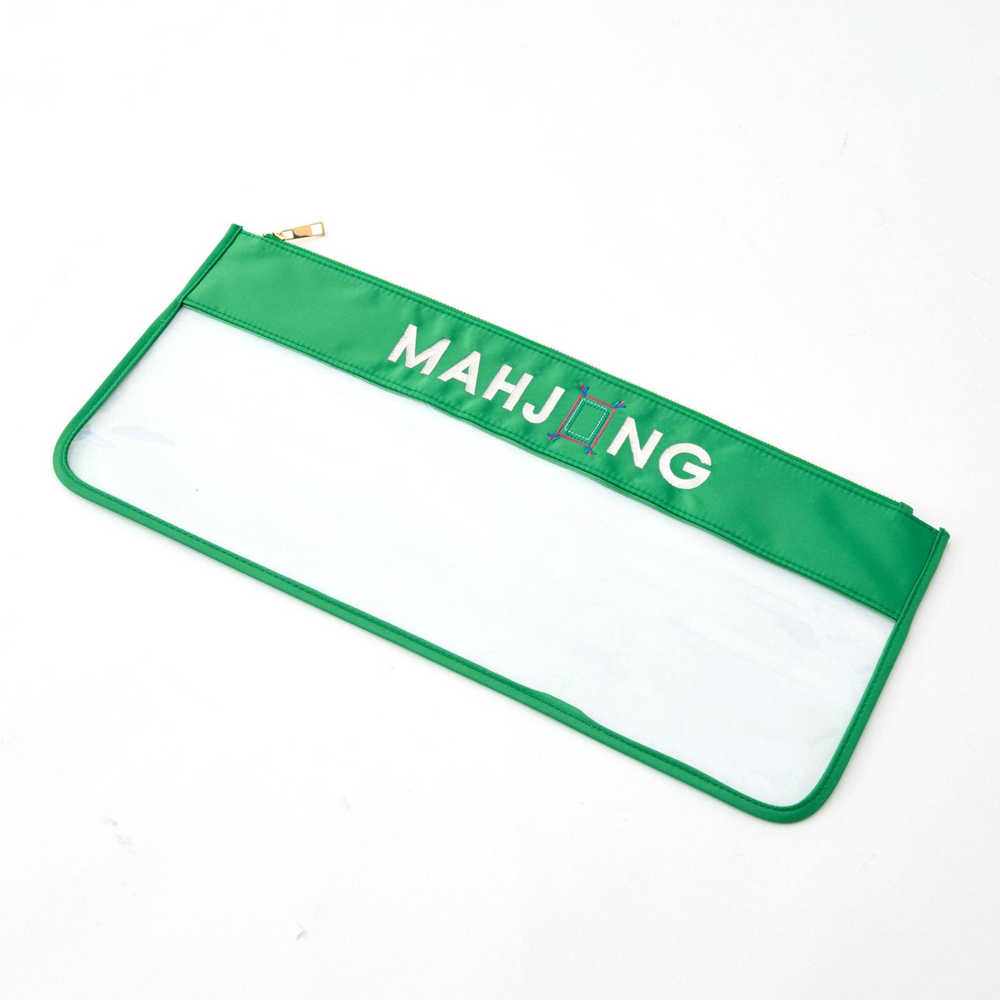 Green Stitched Mahjong Bag