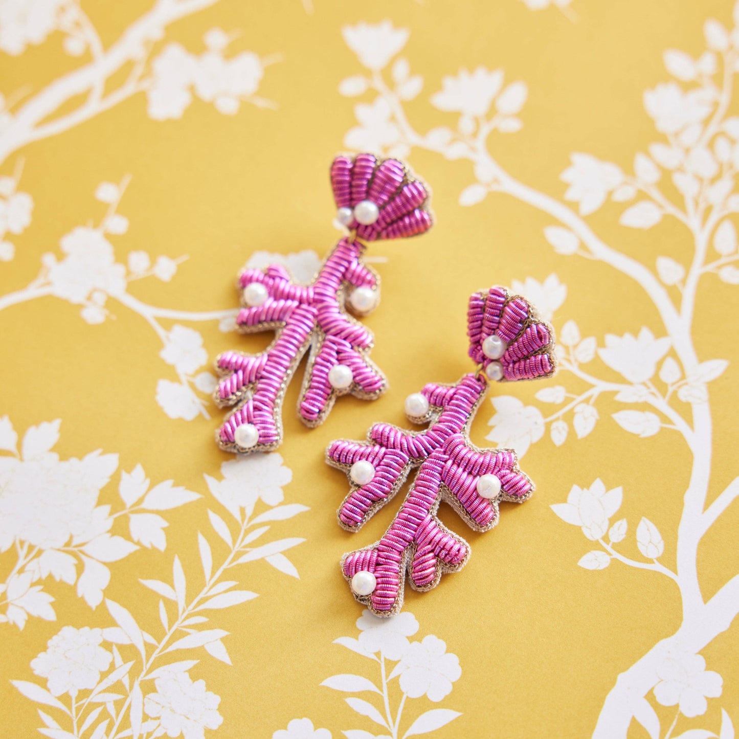 Capri Coral Earrings in Pink