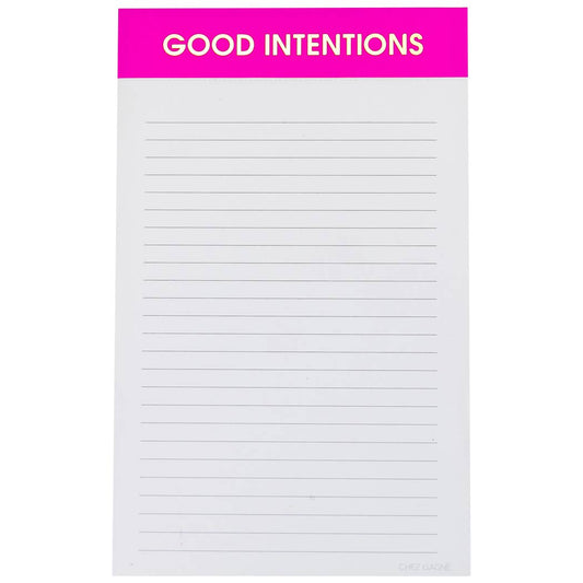 Good Intentions Notepad Lined Notepad