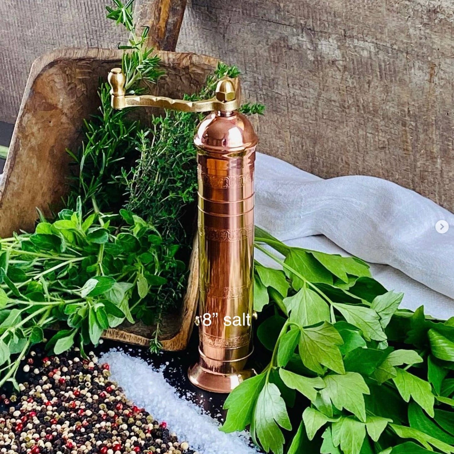 Copper 8" Salt Grinder