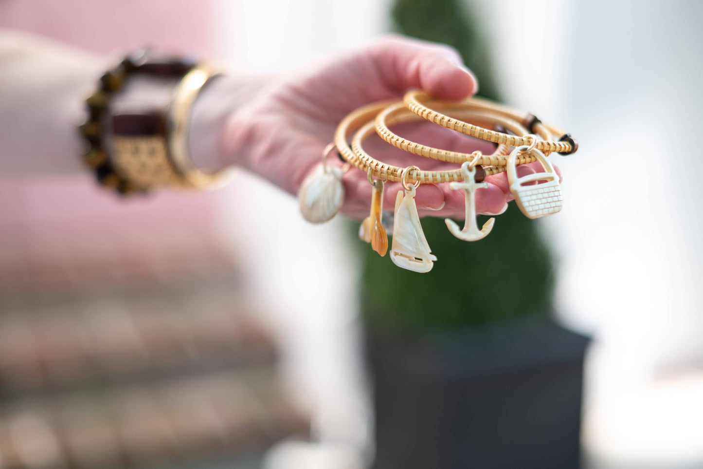 The Nautically Charmed Cabin Boy Bangle - Seashell