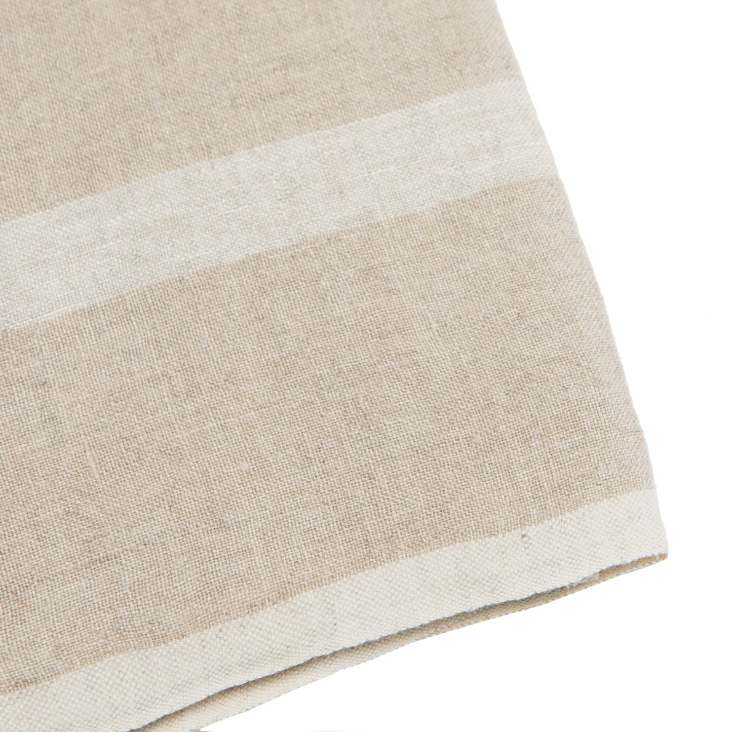 Laundered Linen Natural/White Towels 20x30 - Set of 2