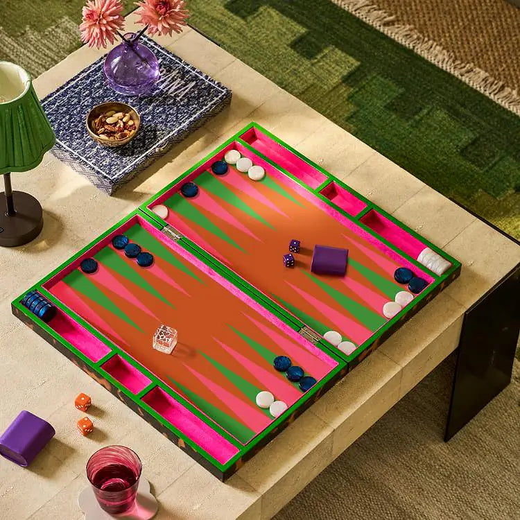 Lacquer Backgammon Set