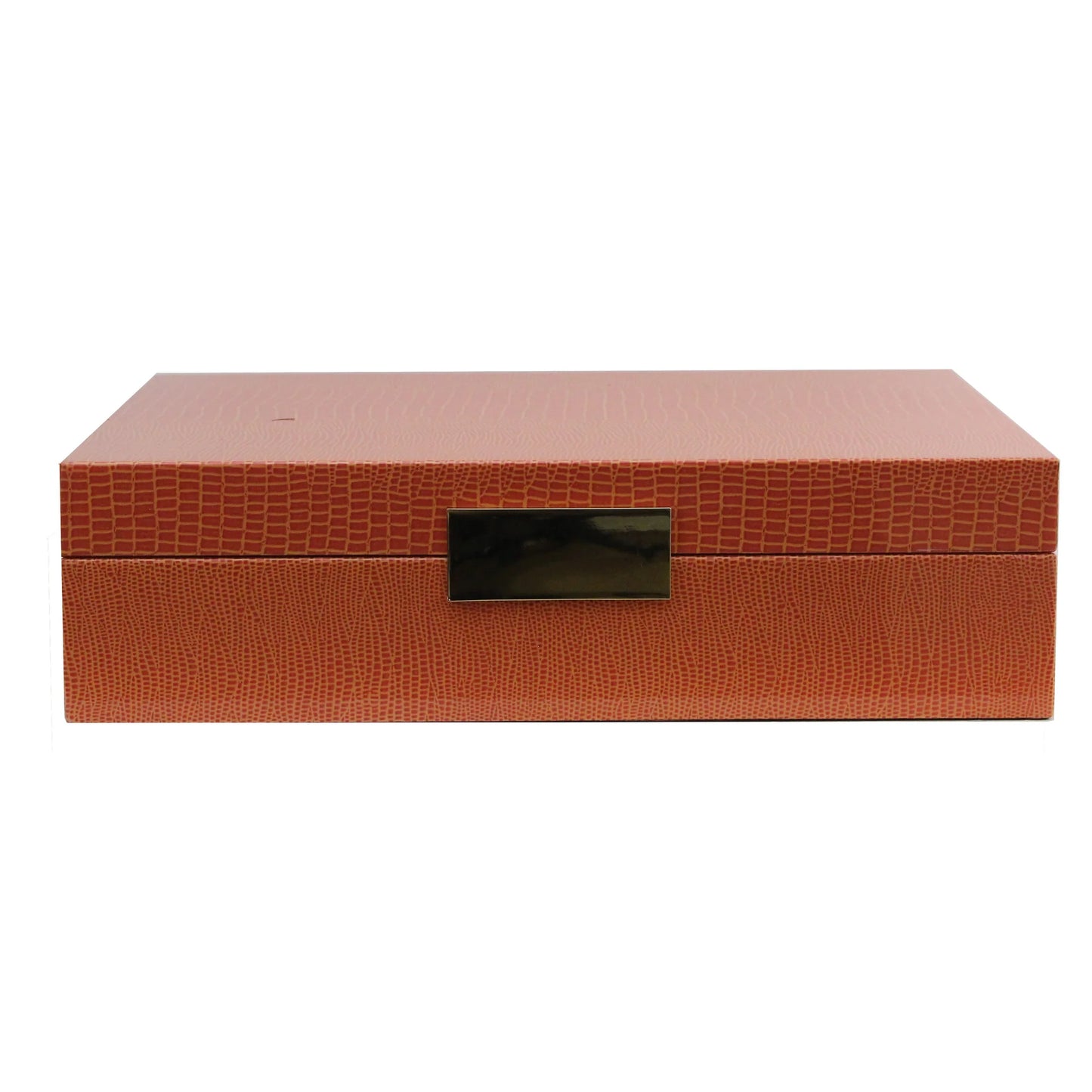 Large Croc Box in Orange