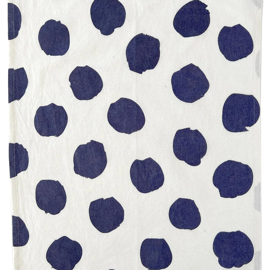 Big Smudge Dot Blue Tea Towels - Set of 2