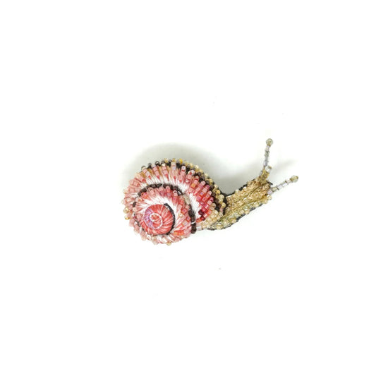 Blinking Snail Brooch Pin