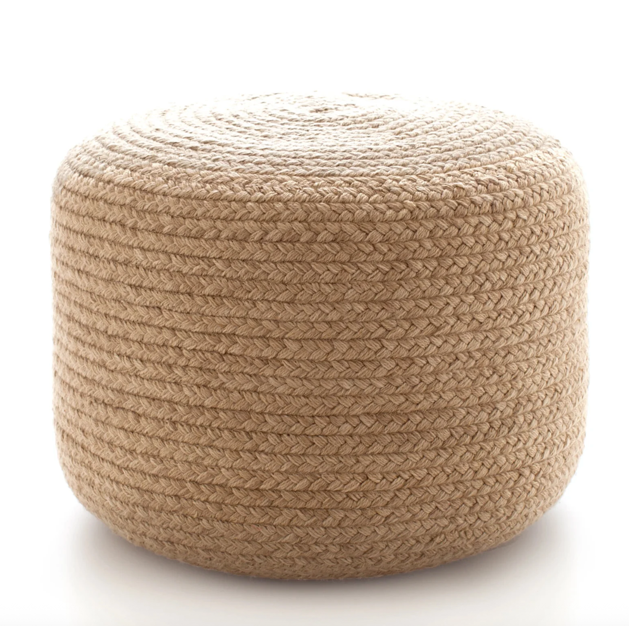 Braided Natural Indoor/Outdoor Pouf