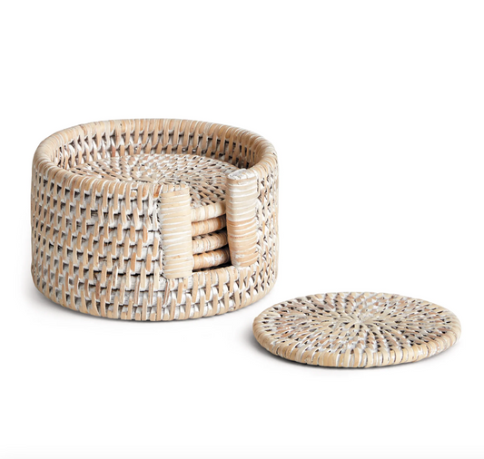 Burma Rattan Coasters - Set of 6
